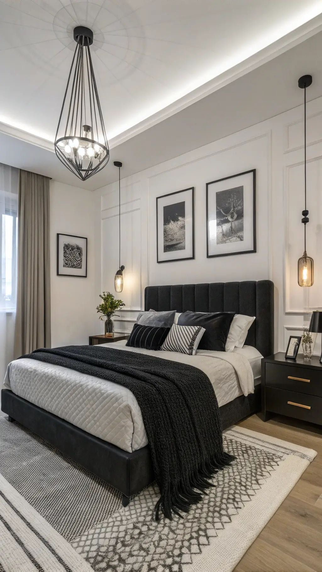 Noir BedSet with 2-Side tables