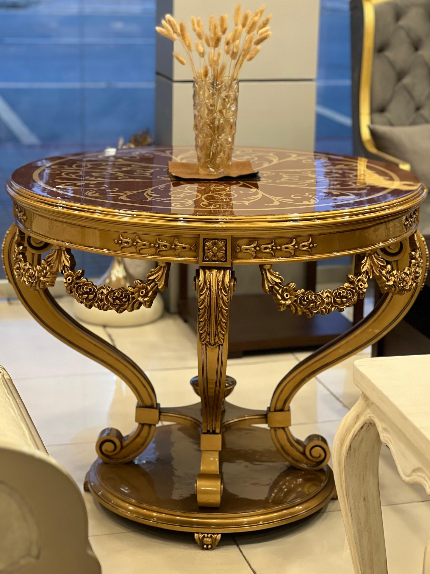 Royal Crest Table | Creates A Regal Focal Point