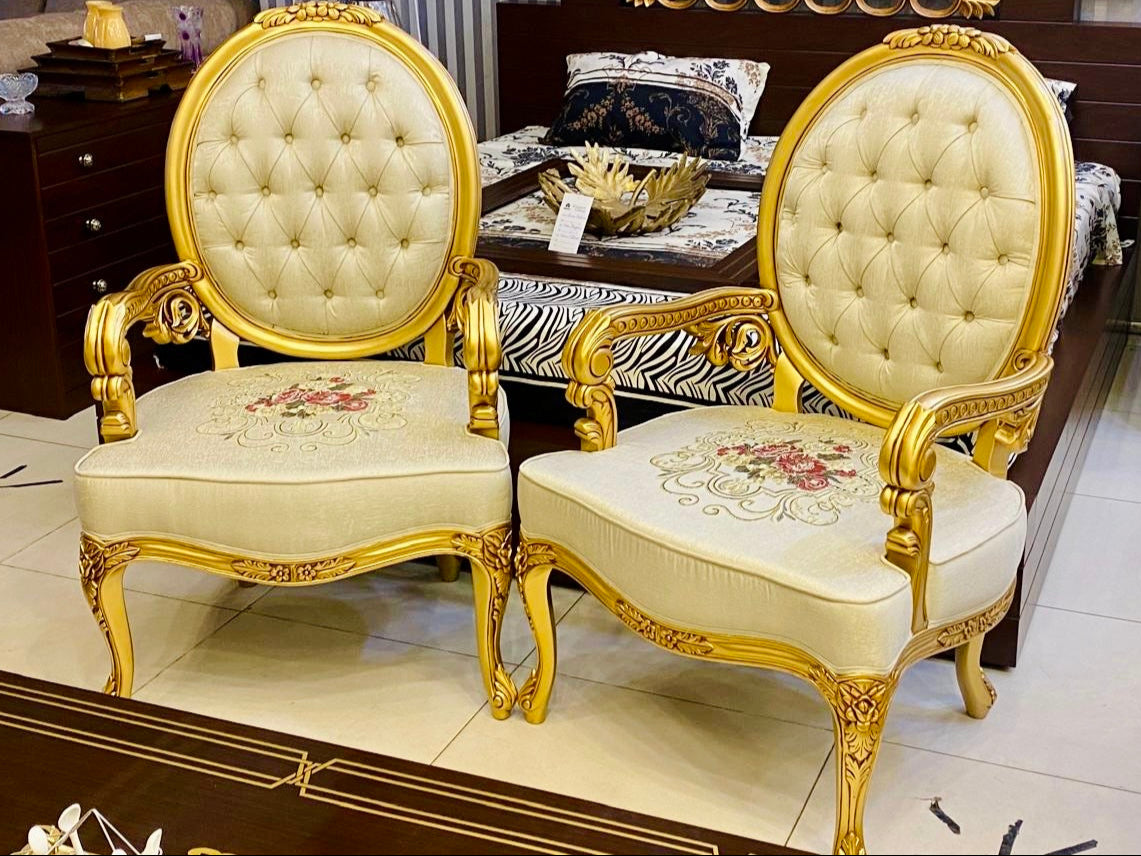 Ivory Imperial Chair (Pair) | Adorns Your Favourite Corner