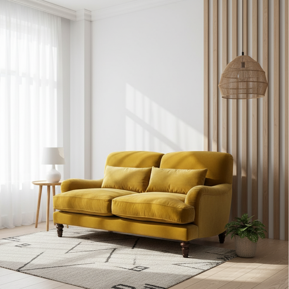 Camel Charm Sofa | Comfort & Style In One