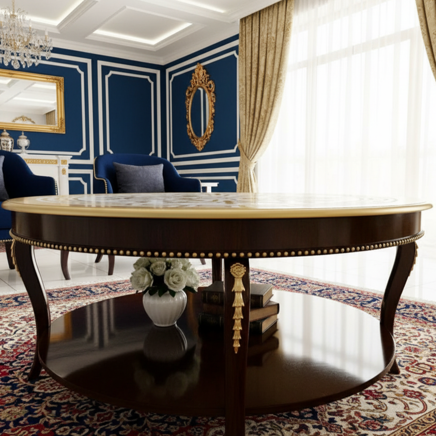 Gold Top Painted Glide Centre Table | Your Living Room's Luxurious Centrepiece