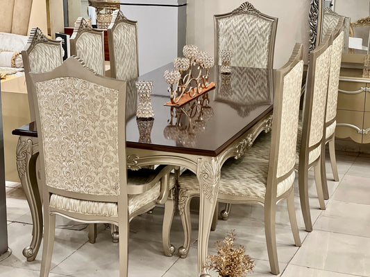 Regalia Elegance Dining Table With 8 Chairs | Family's Dining Space