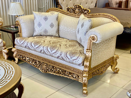 Royal Radiant Carved 6 Seater Sofa | Maximizes Seating