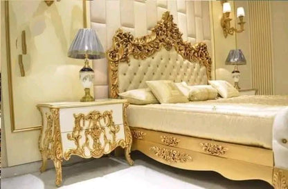 Gold Crème Bridal Set with Dressing and 2 Side-Tables | Wedding's Must Have