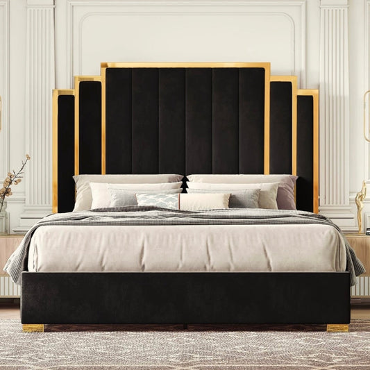 Contemporary Upholstered Bed With 2 Side-Tables | Bedroom's Modern Flair