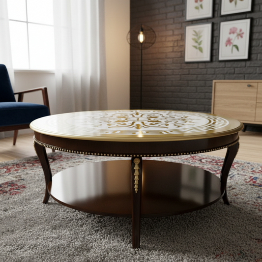 Gold Top Painted Glide Centre Table | Your Living Room's Luxurious Centrepiece