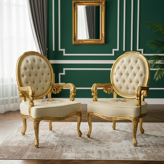 Ivory Imperial Chair (Pair) | Adorns Your Favourite Corner