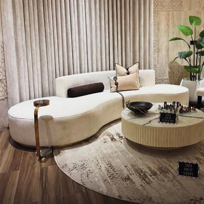 Cosmo Sofa 4 Seater With Round Centre Table  | Maximizes Seating