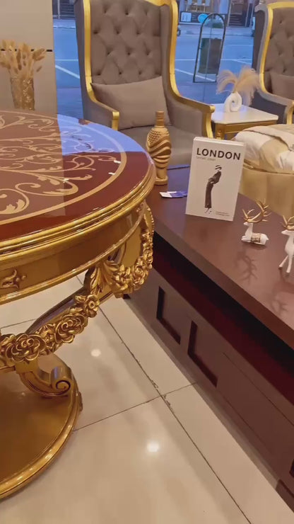 Royal Crest Table |  Creates A Regal Focal Point