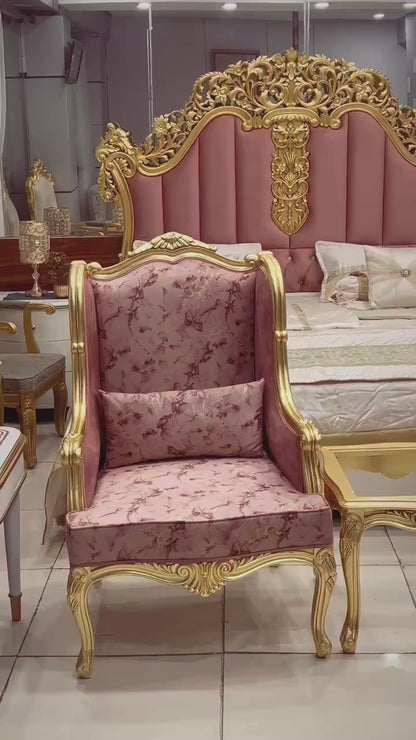 Gold Blush Bridal Set with a Dressing & 2 Side Tables | For Stunning Suite
